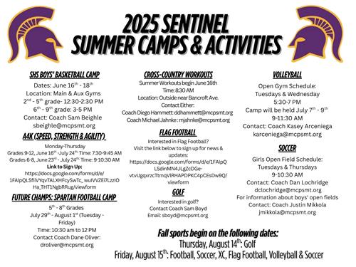 2025 Summer Camps & Activities 